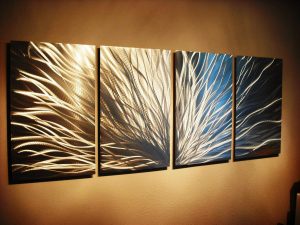 Abstract Metal Wall Art Painting