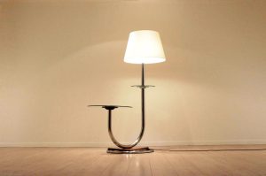 Art Deco Torchiere Floor Lamp