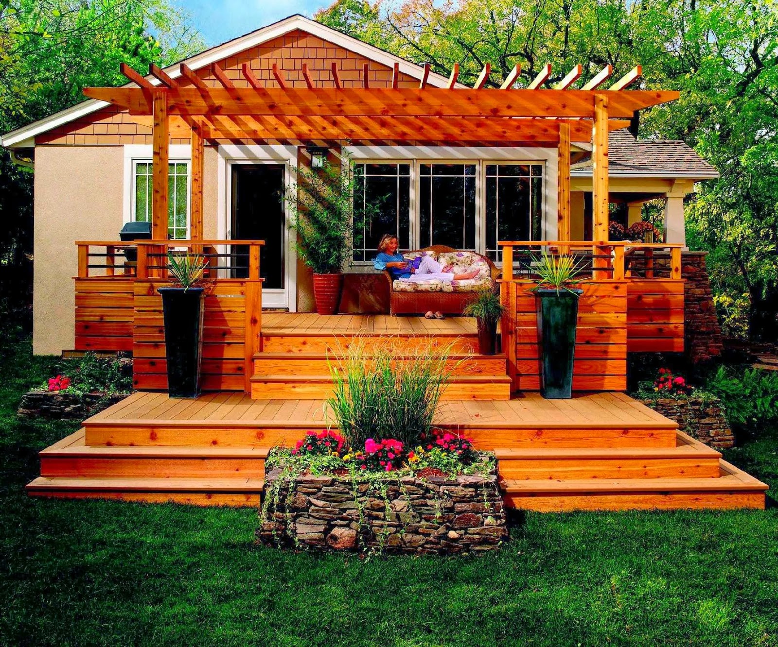 Backyard Deck Designs Awesome