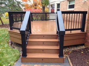 Backyard Deck Designs Rail