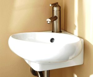 Bathroom Pedestal Sink Backsplash