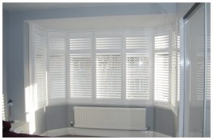 Bay Window Blinds White