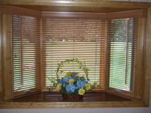 Bay Window Blinds Wood