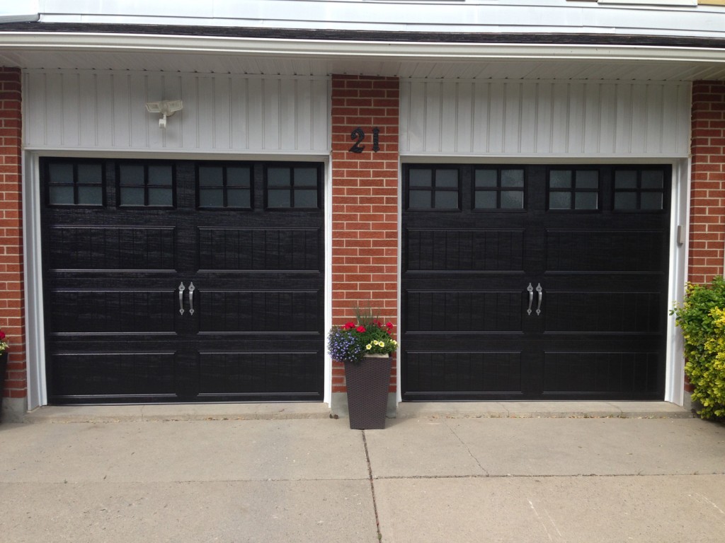 Black 16x7 Garage Door