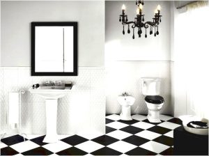 Black And White Bathroom Floor Tiles