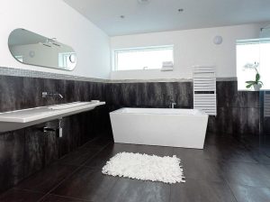 Black And White Bathroom Tiles