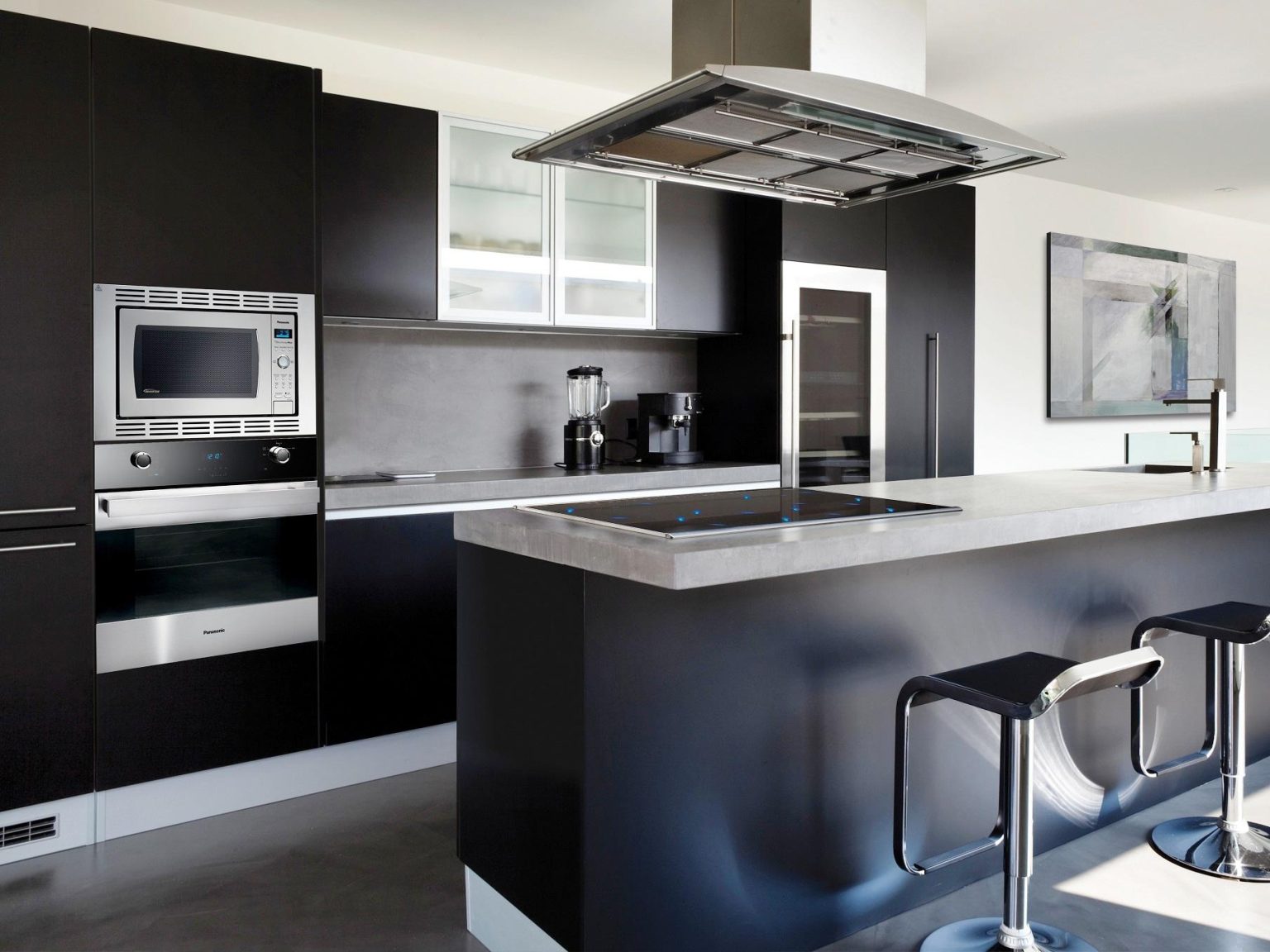 Black And White Kitchen Cabinets — Randolph Indoor and Outdoor Design