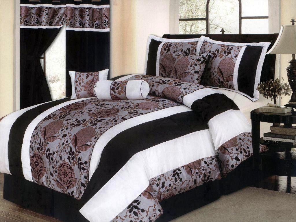 Black And White Striped Bedspreads