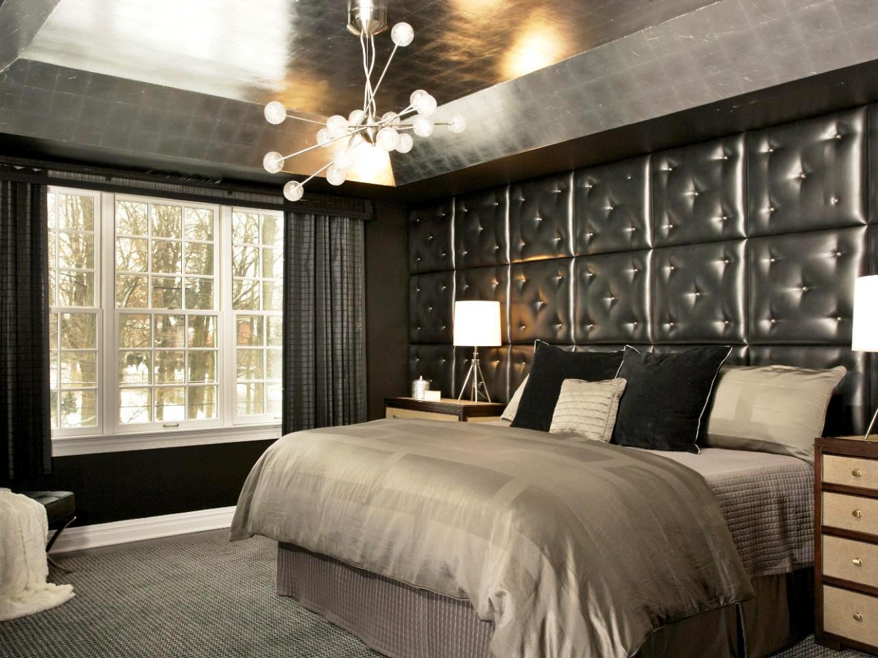 Black Bedroom Walls White Stripped — Randolph Indoor and Outdoor Design