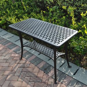 Black Metal Picnic Tables