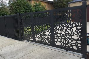 Black Sliding Driveway Gates