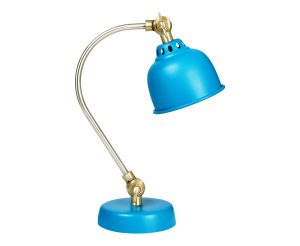 Blue Glass Floor Lamp