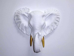 Ceramic Animal Head Wall Decor