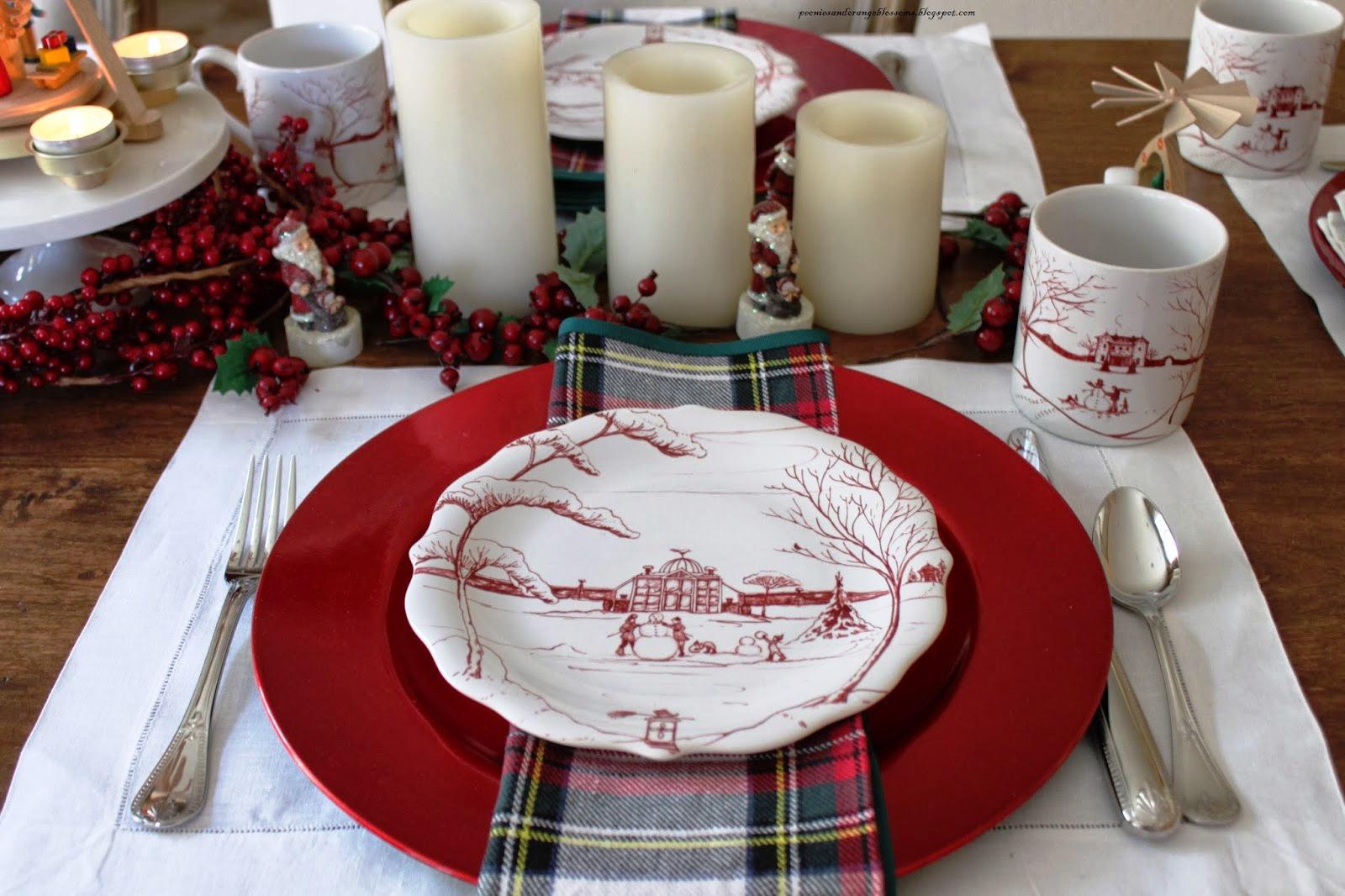 Christmas Tablescapes Plates