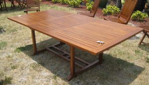 Clean Teak Outdoor Dining Table