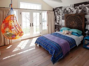 Colorful Bedroom Swing