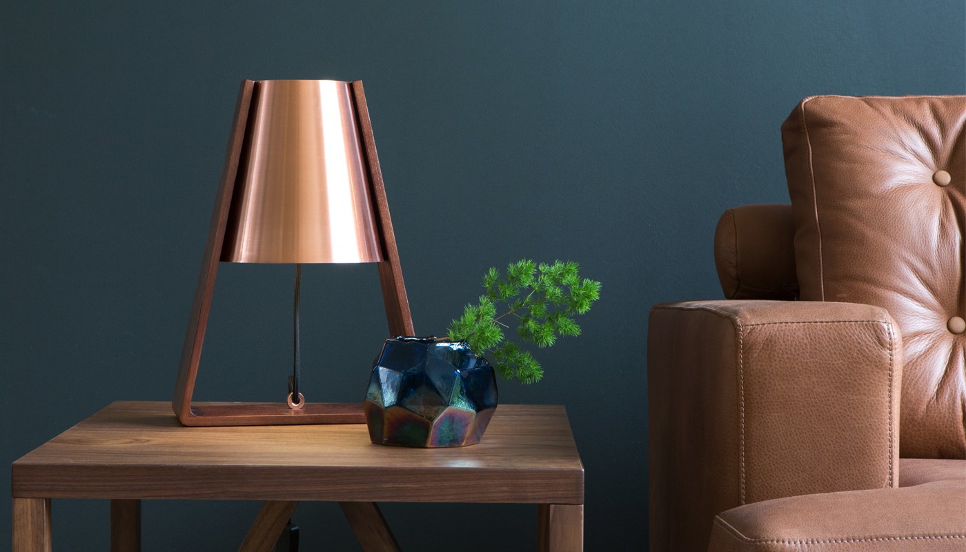 Copper Table Lamp Design