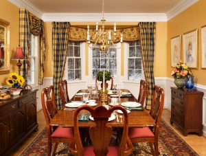 Country Dining Room Curtain Ideas