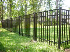 Custom Black Metal Fence