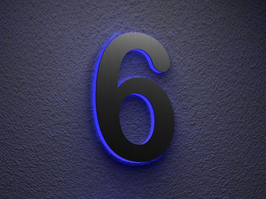 Decorative House Numbers Lighted