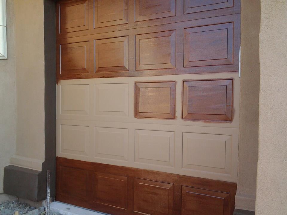 Simple Faux Wood Garage Doors — Randolph Indoor and Outdoor Design