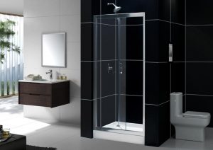 Frameless Tub Doors Dark