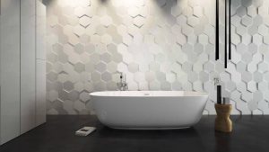 Futuristic Bathroom Wall Tiles Design