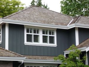 Grey Board and Batten Vinyl Siding