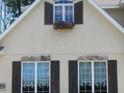 Install Top Exterior Shutters For Windows