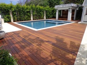 Ipe Wood Decking Pool