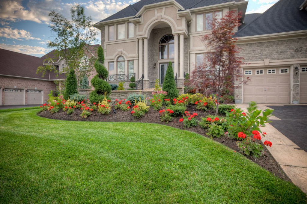 Large Curb Appeal Landscaping