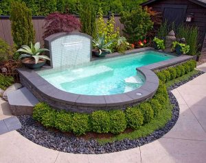 Modern Above Ground Pool Landscaping