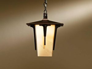 Modern Pendant Lights Over Island