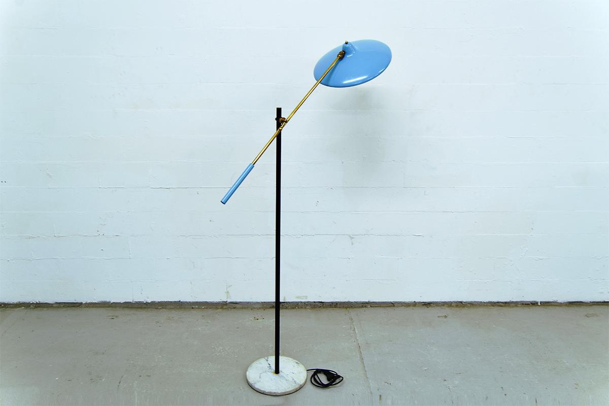 Navy Blue Floor Lamp