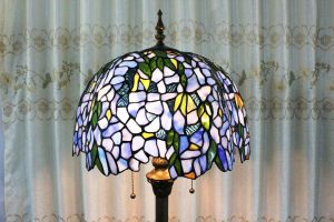 Pale Blue Floor Lamp