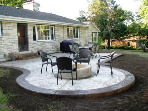 Paver Stone Patio Yard