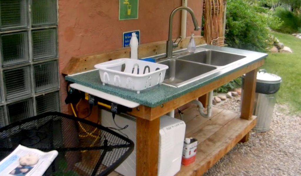 Simple Outdoor Kitchen Sink — Randolph Indoor and Outdoor Design