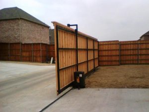 Wood Automatic Driveway Gates