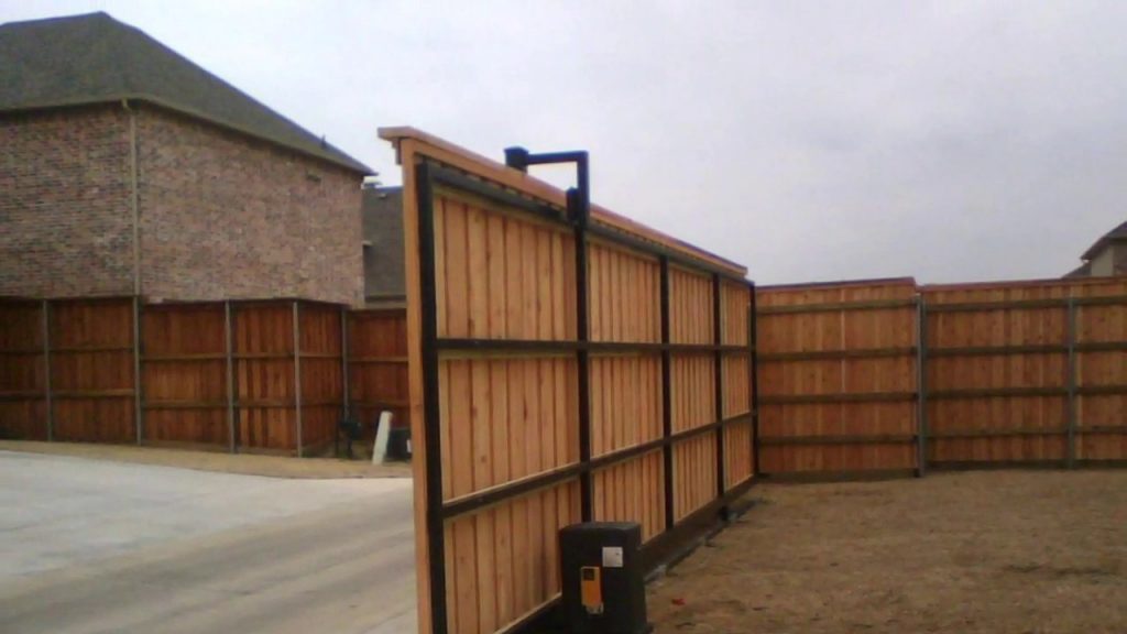 Wood Sliding Driveway Gates — Randolph Indoor and Outdoor Design