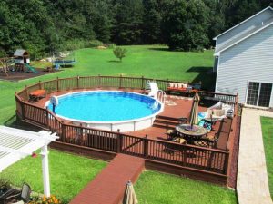 Above Ground Pool Decks Kits