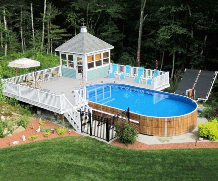 Above Ground Pool Ideas Ladder — Randolph Indoor and Outdoor Design