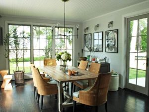 Farmhouse Dining Room Accent Wall