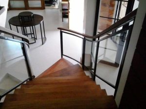 Glass Block Stair Railing