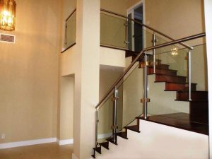 Glass Stair Railing Installation