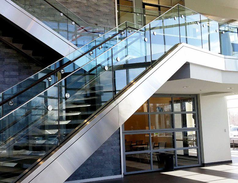 Steel And Glass Stair Railing