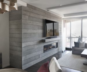 Concrete Fireplace Design