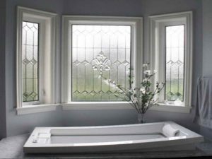 Decorative Bathroom Window Privacy