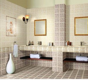 Quartz Bathroom Wall Tiles Design