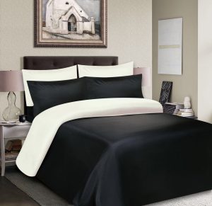 Solid Black And White Bedding