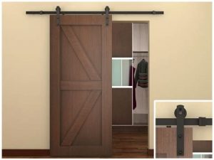 Brown Closet Barn Doors